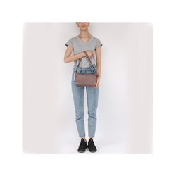 Сумка женская натуральная кожа GU 163-8200,  1отд+карм/пер,  плечевой ремень,  сирень 228191