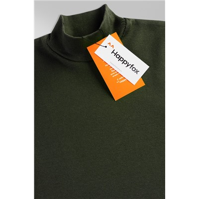 Детская базовая водолазка в рубчик Happyfox