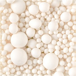 Посыпка микс из рисового драже в глазури матовая "Белоснежная", 50 г