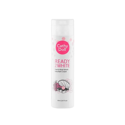 READY 2 WHITE Pearl & Rose Serum Body Bath Cream, Cathy Doll (ОТБЕЛИВАЮЩИЙ крем для тела с сывороткой жемчуга и розы, Кэти Долл), 85 мл.