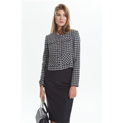 DAVA 126 черный+серый, Юбка,  Жакет