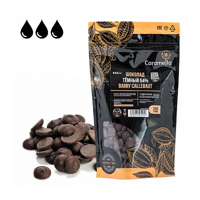 Шоколад Callebaut темный 54% 250 г