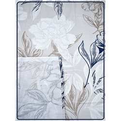 Простыня Ивановская бязь Симфония вид 8/5 серо-бежевый