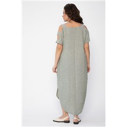 Платье В отпуск (зеленый меланж) П13708-8М