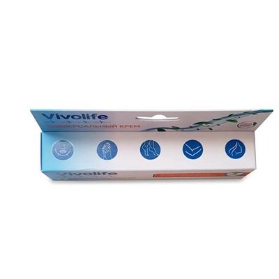 Vivolife УНИВЕРСАЛЬНЫЙ КРЕМ на основе натуральных ингредиентов, Антисептический - Профилактика и уход за проблемной кожей, 50 мл.