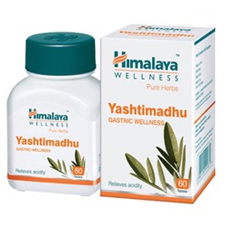 YASHTIMADHU Gastric Wellness, Himalaya (ЯШТИМАДХУ, Лечение ЖКТ, Хималая), 60 таб.