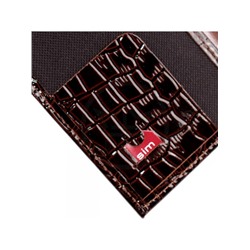 Обложка для автодокументов Premier-О-7 натуральная кожа коричн.темный крокодил мелкий (112)  157655