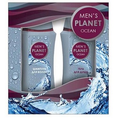 НАБОР муж.  MEN'S PLANET OCEAN (шампунь 250мл + гель д/душа 250мл)