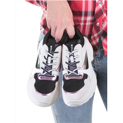 DMG11-1 WHITE/LILAC Кроссовки женские (нат.кожа, нат.замша, текстиль) размер 39