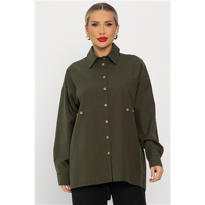 Рубашка Свободное падение (хаки) Б14192-5М