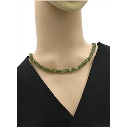 Бусы из Турмалина зеленого квадрат 5мм, 43см, 25,60г