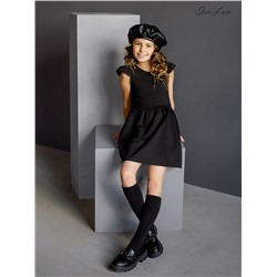 Платье бабочка черное футер ФЖ