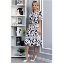 Платье Кристи (черно-белое) П13871-35М