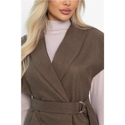 Жилет костюмный Жюлли (шоколад) Б14488-4М