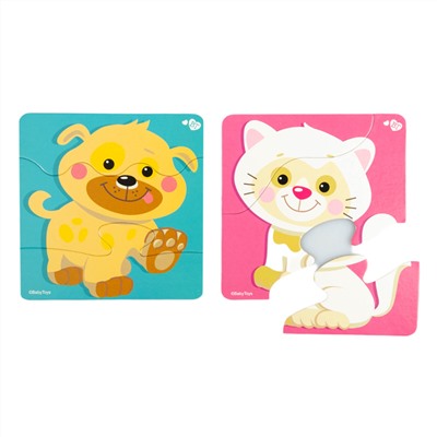Тройные пазлы «Домашние животные» серии Baby Toys