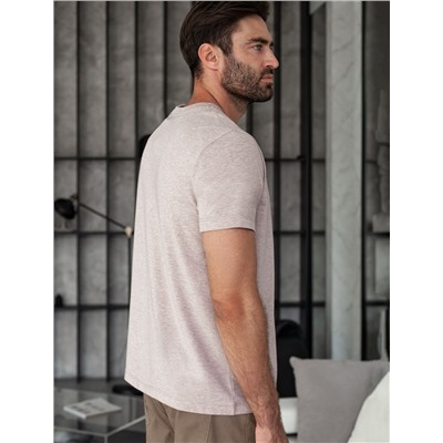 Футболка базовая полуприлегающая из премиального хлопка с эластаном