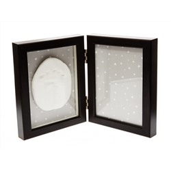 Набор для изготовления слепков ножек и ручек «Лапочка» с двойной рамкой (коричн.рамка)