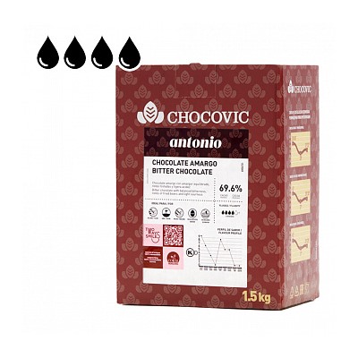 Шоколад Chocovic горький 69,6% 1,5 кг (CHD-N7CHVC-69B)