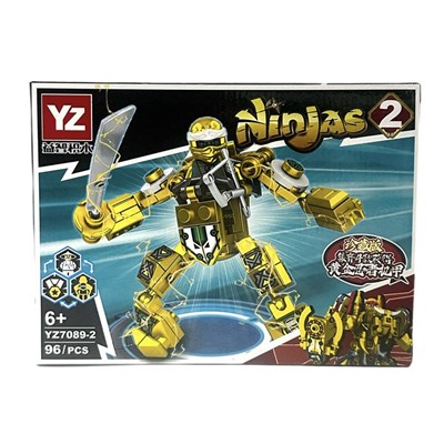 Конструктор NINJAS Трансформер Ниндзя - Робот 96дет. 19*14см / YZ7089-2