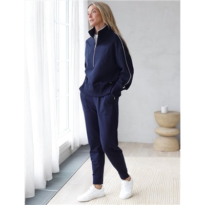 Брюки из тонкого премиального футера с эластаном