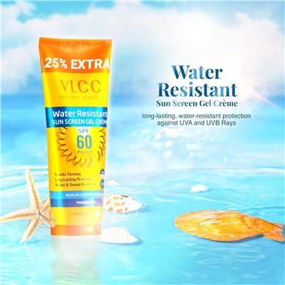 WATER RESISTANT Sun Screen Gel Creme SPF60 PA+++, VLCC (ВОДОСТОЙКИЙ солнцезащитный гель-крем SPF60), 125 г.