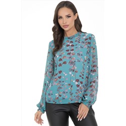 Блуза Волшебный шифон (бирюза)