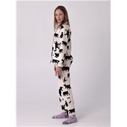 Женская пижама "Бурый Мишка" Фланель