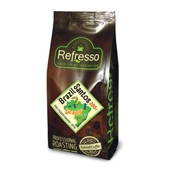 BRAZIL SANTOS, Refresso (БРАЗИЛИЯ САНТОС, кофе средней обжарки, ЗЕРНО, Рефрессо), 200 г. - СРОК ГОДНОСТИ ДО 27 МАЯ 2025 ГОДА