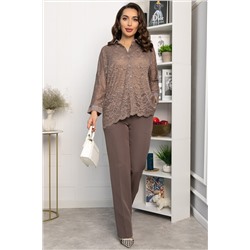 Брюки на резинке Эльда (пыльно-лиловые) Б14333-9М