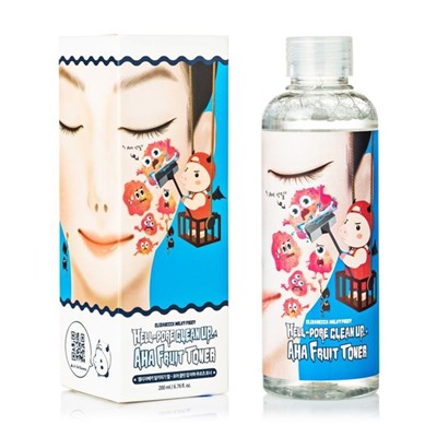 ELIZAVECCA Тонер с фрукт.кислотами  Milky Piggy Hell-Pore Clean Fruit toner 200мл