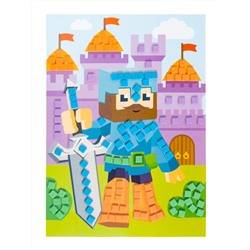 Аппликация для детей «Рыцарь» (4 цвета, 200 элементов)
