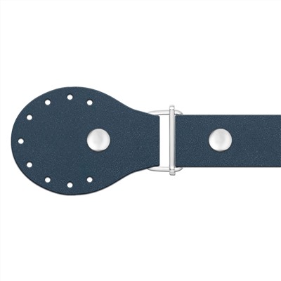 Кожа - Ручка для сумок пришивная 50 см. Navy blue