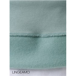 Женский худи оверсайз из футера с начесом Lingeamo мятный ВК-24 (25)