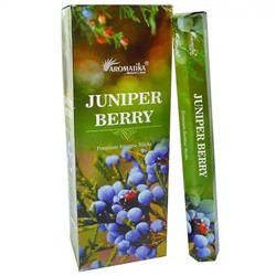 Premium Incense Sticks JUNIPER BERRY, Aromatika (Премиум ароматические палочки МОЖЖЕВЕЛЬНИК, Ароматика), шестигранник, 20 г.