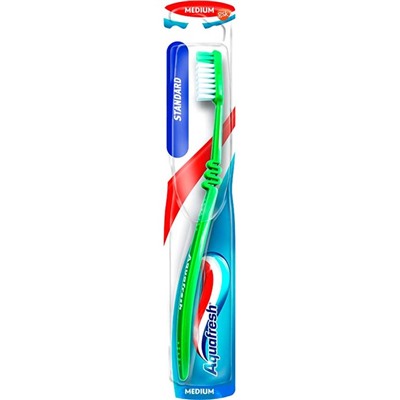 AQUAFRESH Зубная щетка  Стандарт средняя АКЦИЯ! СКИДКА 10%