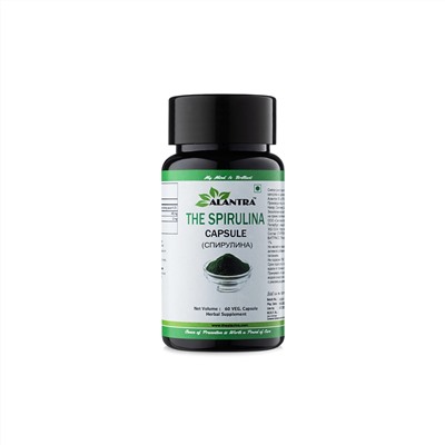 THE SPIRULINA Capsule, Alantra (Аюрведические капсулы СПИРУЛИНА, Алантра), 60 капс.
