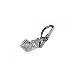 Намордник пластиковый "ZооM" "Silver Reflex" №1 светоотражающий металлик (14см) Шпиц АГ
