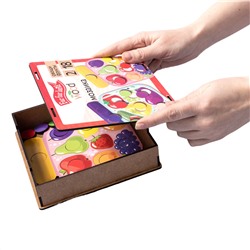 Деревянная мозаика для малышей «Овощи и фрукты» (18 элементов) Far far land Wood