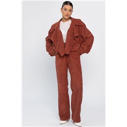 Жакет укороченный Динара (коричневый) Б14327-39М