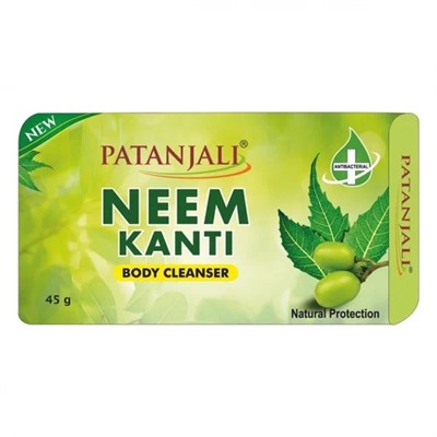 NEEM KANTI Body Cleanser, Patanjali (НИМ мыло для тела, Патанджали), 45 г.