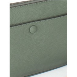 Сумка женская натуральная кожа GU 163-5006,  1отд+карм/перег,  плечевой ремень,  серо-голубой 251616