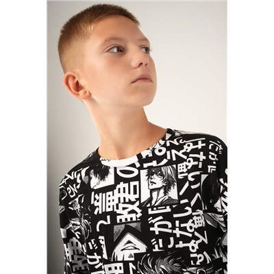 Детский лонгслив с двойным рукавом Happyfox