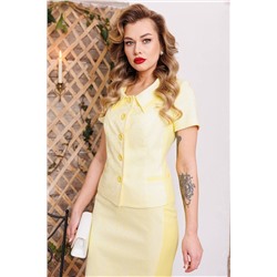 Мода Юрс 2029 нежно-желтый, Юбка,  Жакет