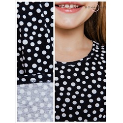 Платье Тиана горох на синем