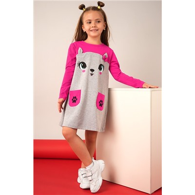 Хлопковое платье для девочки Happyfox