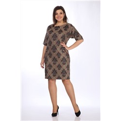 Lady Style Classic 926/17 коричневый_с_черным, Платье