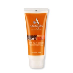 SOFT HEEL Cream, bees wax & clove oil formula, Aaranyaa (СМЯГЧАЮЩИЙ КРЕМ ДЛЯ СТУПНЕЙ с пчелиным воском и маслом гвоздики, Аараньяа), 100 г.