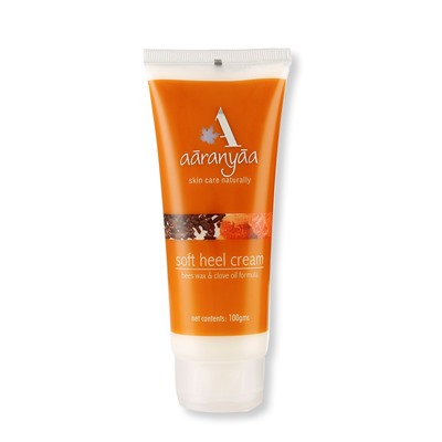 SOFT HEEL Cream, bees wax & clove oil formula, Aaranyaa (СМЯГЧАЮЩИЙ КРЕМ ДЛЯ СТУПНЕЙ с пчелиным воском и маслом гвоздики, Аараньяа), 100 г.
