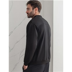 Бомбер из тонкого премиального футера с эластаном