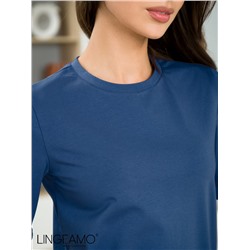 Трикотажная женская футболка LINGEAMO индиго ВФ-08 (17)
